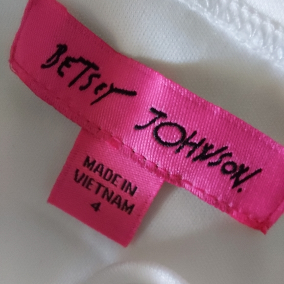 BETSEY JOHNSON BLOUSON WHITE MAXI DRESS NWT! - Picture 2 of 14